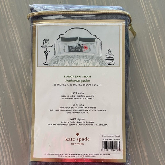 Kate Spade ♠️ European Pillow Sham - Picture 2 of 5